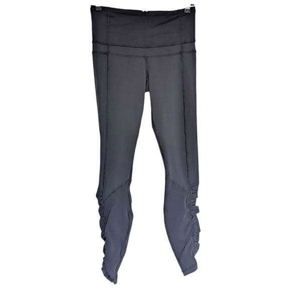 Lululemon Run: Spirit Tight II Black Leggings Mid Rise Rel: 2/2012 Women's 6 - Picture 2 of 12